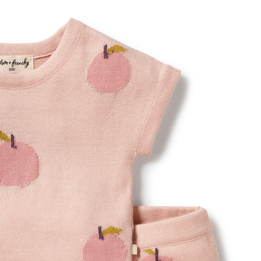 Wilson & Frenchy - Just Peachy Organic Knitted Set